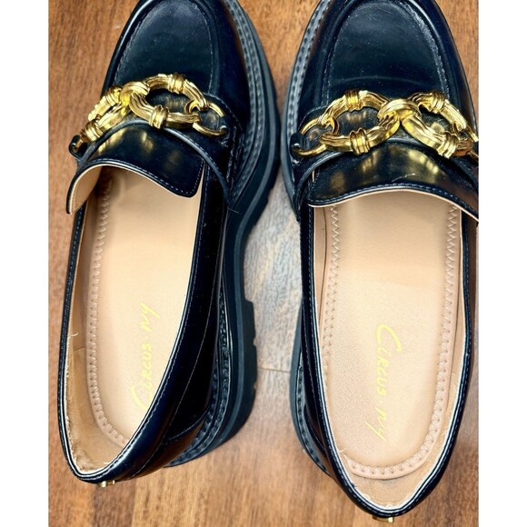 Circus Sam Edelman Brooklyn Chain Platform Loafers Chunky Lug Sole Size 9 EUC!! - Picture 4 of 6